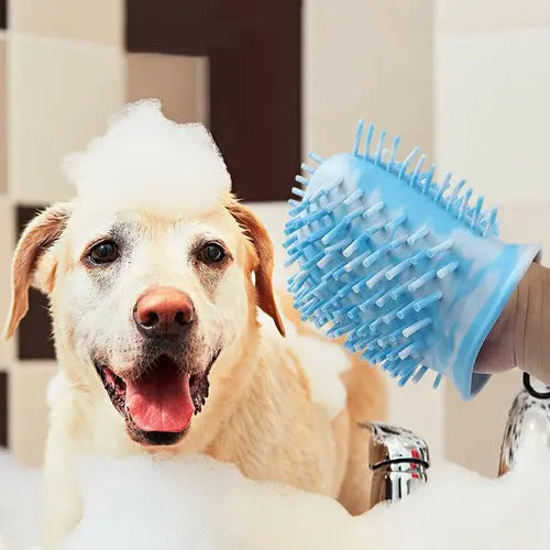 2 In 1 Dog Paw Cleaner Cup Soft Pet Dog Foot Cleaning Washer Brush Cup Mavia
