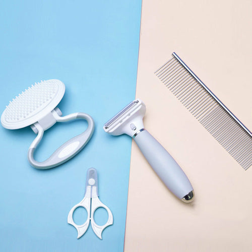 Cats Wool Pet Hair Deshedding Brush Set Comb Mavia