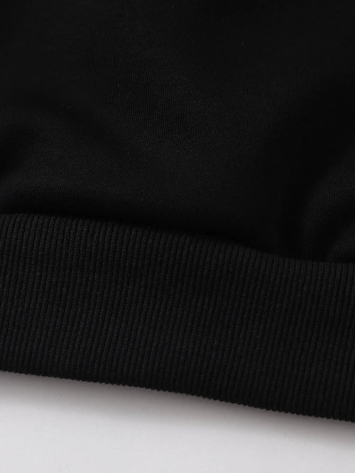 Men's Graphic Long Sleeve Drawstring Hoodie