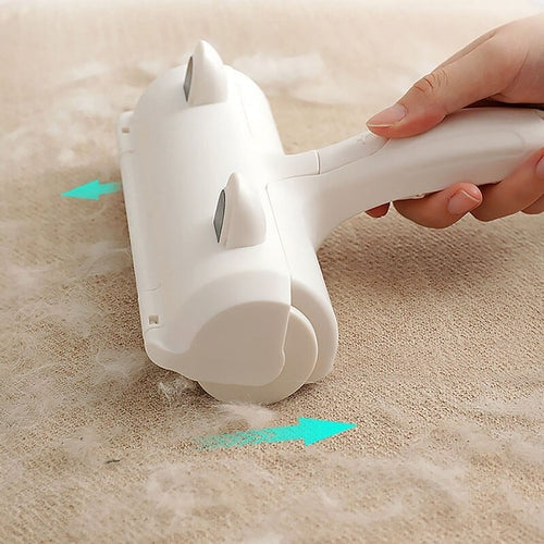 2-Way Remove Pet Hair Roller Dog Cat Hair Remover Brush Carpet Mavia