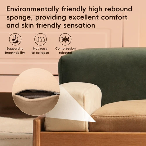 Modern Wooden Pet Bed for Cats & Dogs – Oak Veneer Frame with Mavia