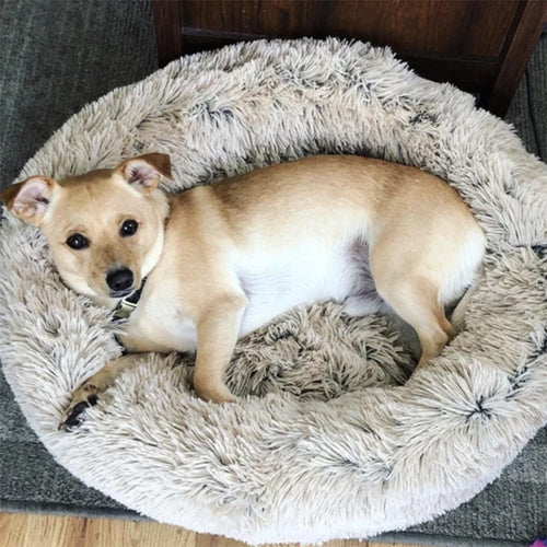 Super Soft Long Plush Comfy Calming Pet Bed Mavia