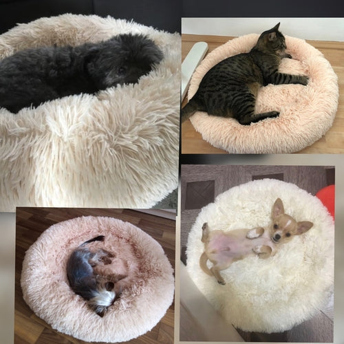 Super Soft Long Plush Comfy Calming Pet Bed Mavia