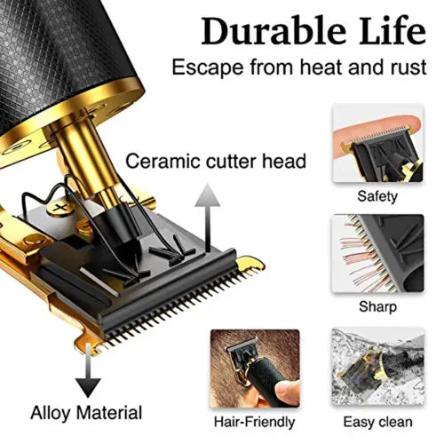 Rechargeable Mens Beard Trimmer Hair Clippers mistar Wave