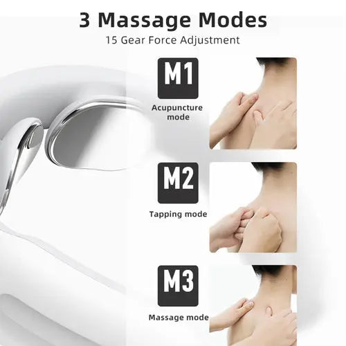 Smart Electric Neck and Shoulder Massager -Blue mistar Wave