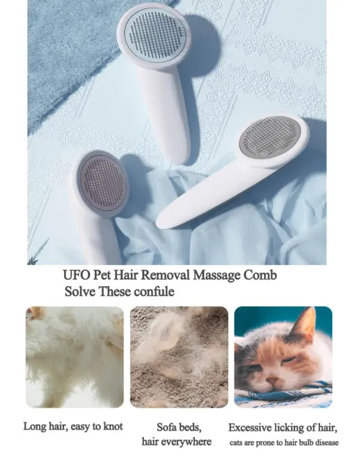 UFO Pet Massage Comb Cats Dog Grooming Combs Brush Mavia