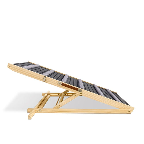Adjustable Dog Ramp for Couch & Sofa – Solid Wood Pet Steps with 6 Mavia